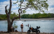 A family enjoys the water near Brito, on Nicaragua’s Pacific coast, where construction is due to begin soon on a 172-mile canal that will carve through Central America’s largest lake, rainforests and indigenous communities, before reaching the Caribbean waters on the eastern side of the country at Rio Punta Gorda. Chicago photojournalist Alex Garcia