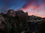 56_Landscape-Pinnacles-mountains-man-ocliff-over-looking-sunset-Landscape-Photographer-Rod-McLean_GG